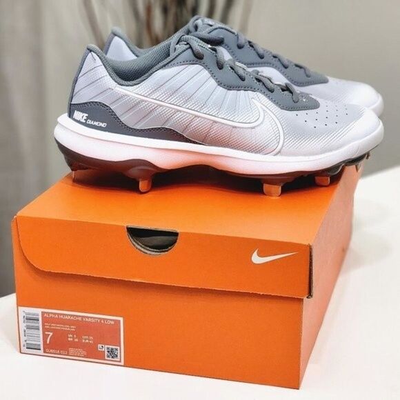 NEW! Men\'s Nike Alpha Huarache Varsity 4 Low Baseball Cleats / Size 7 main image 7